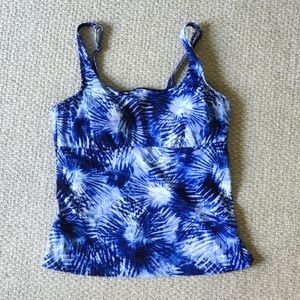 Land's End Flutter Scoop Neck Tankini Top